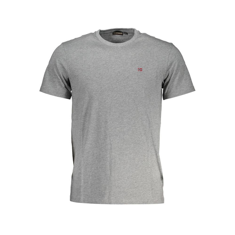 Brown Cotton Men T-Shirt Napapijri