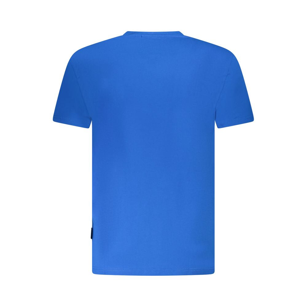 Blue Cotton Men T-Shirt Napapijri