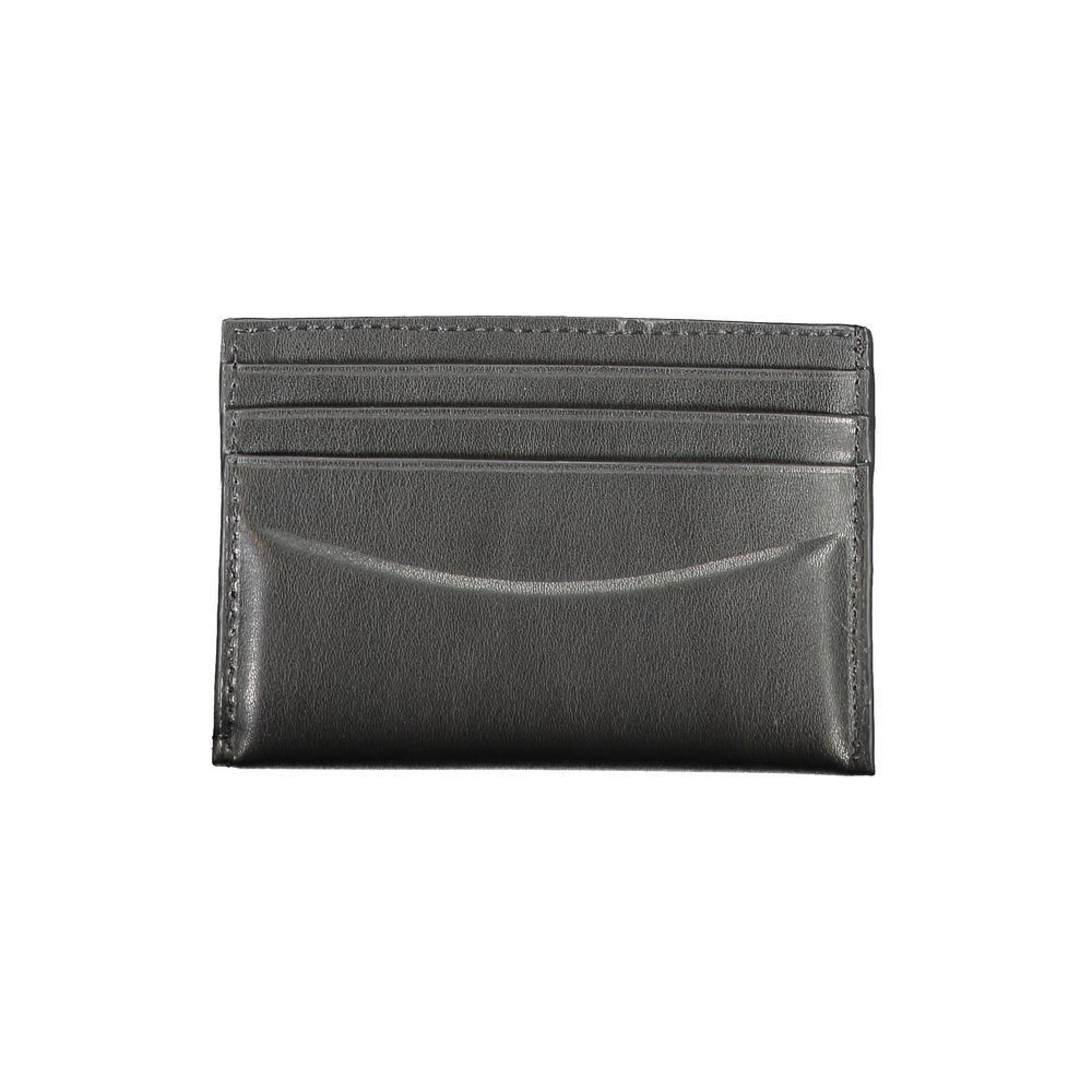 Black Leather Wallet Calvin Klein