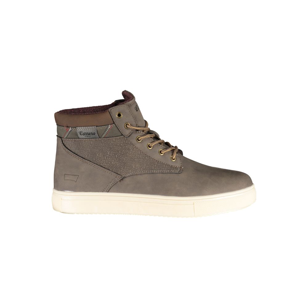 Brown Polyester Men Boot Carrera