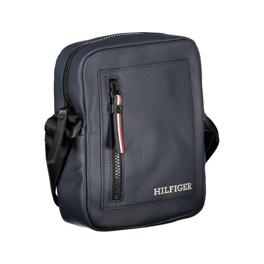 Blue Polyethylene Men Shoulder Bag Tommy Hilfiger