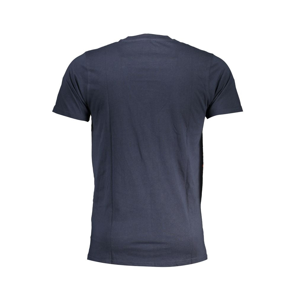 Blue Cotton T-Shirt Cavalli Class