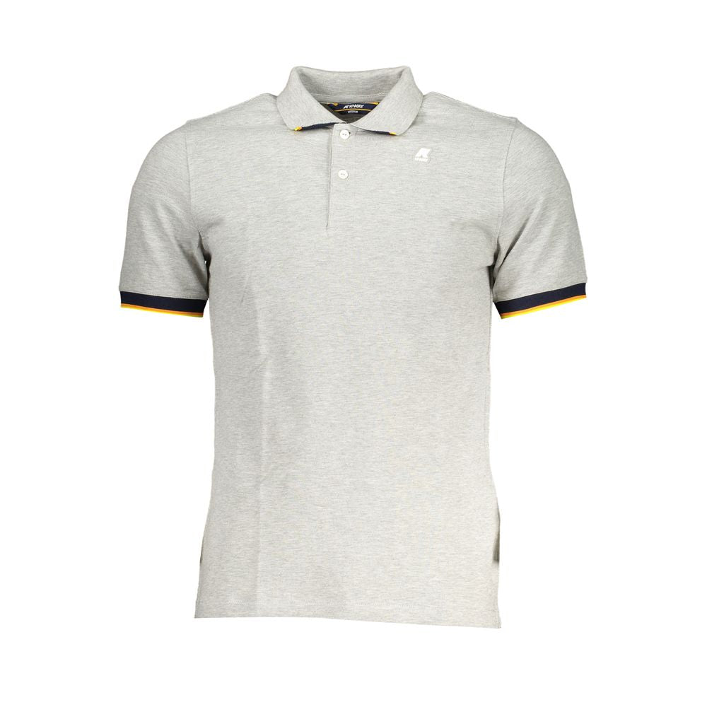 Brown Cotton Men Polo Shirt K-WAY