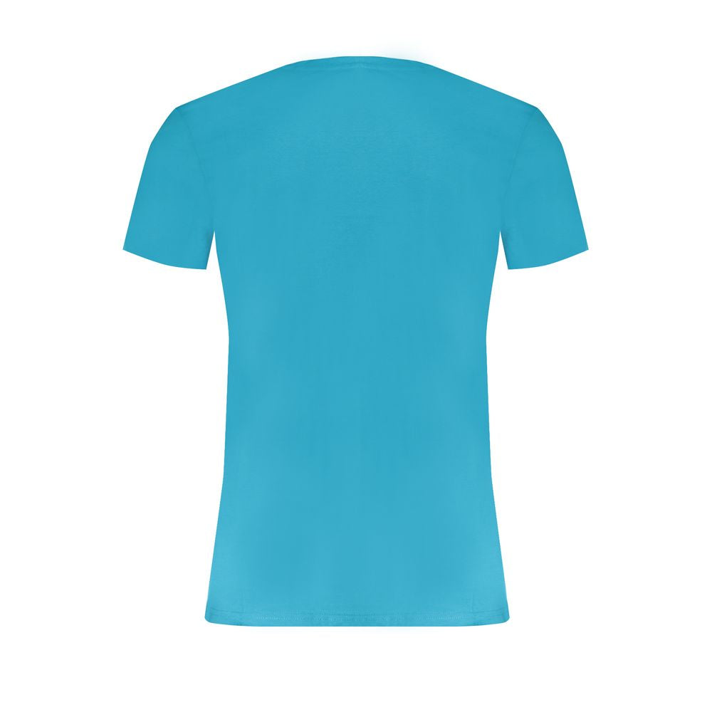 Light Blue Cotton Men T-Shirt Trussardi