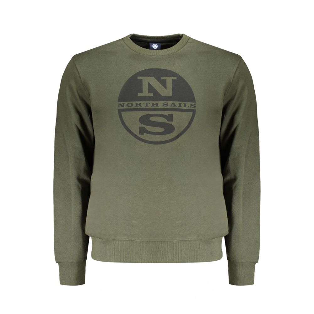 Green Cotton Men Sweater North Sails