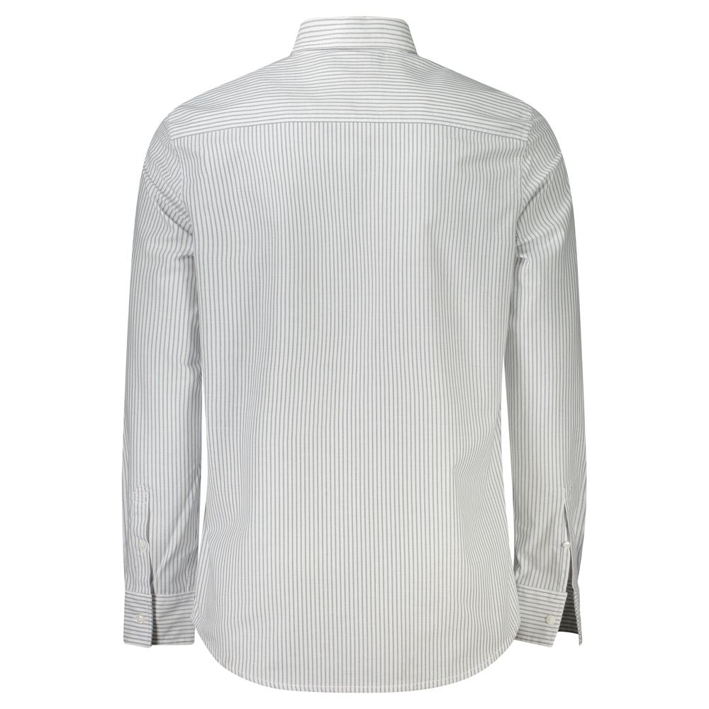White Cotton Men Shirt Calvin Klein