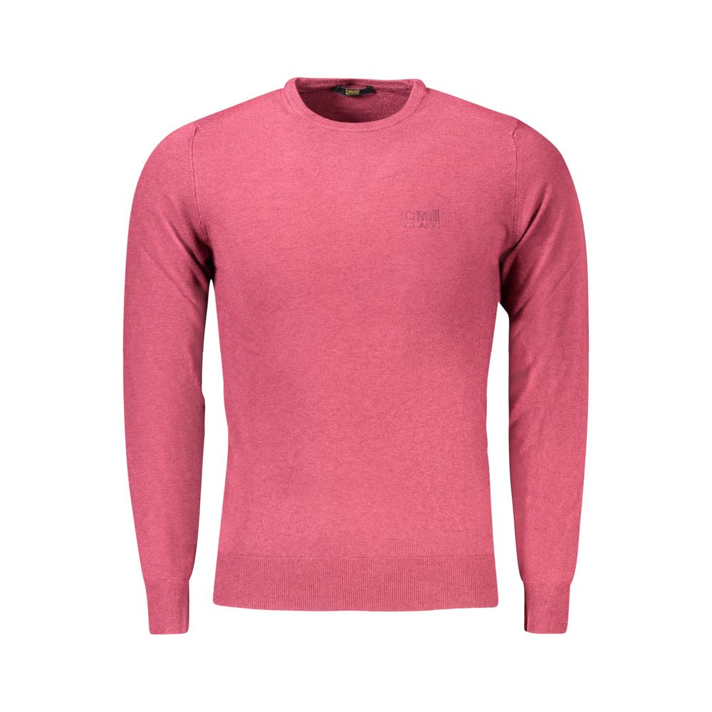 Red Viscose Men Sweater Cavalli Class