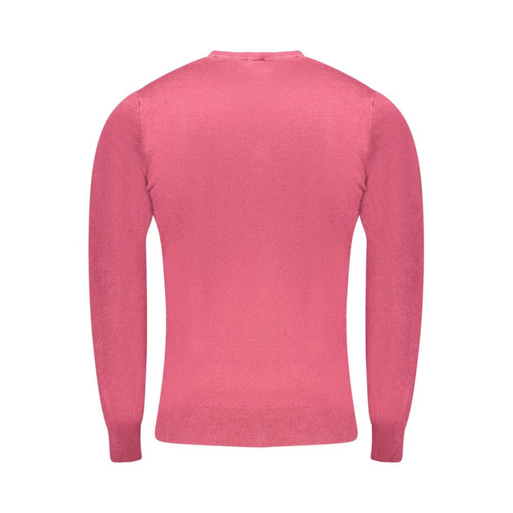 Red Viscose Men Sweater Cavalli Class
