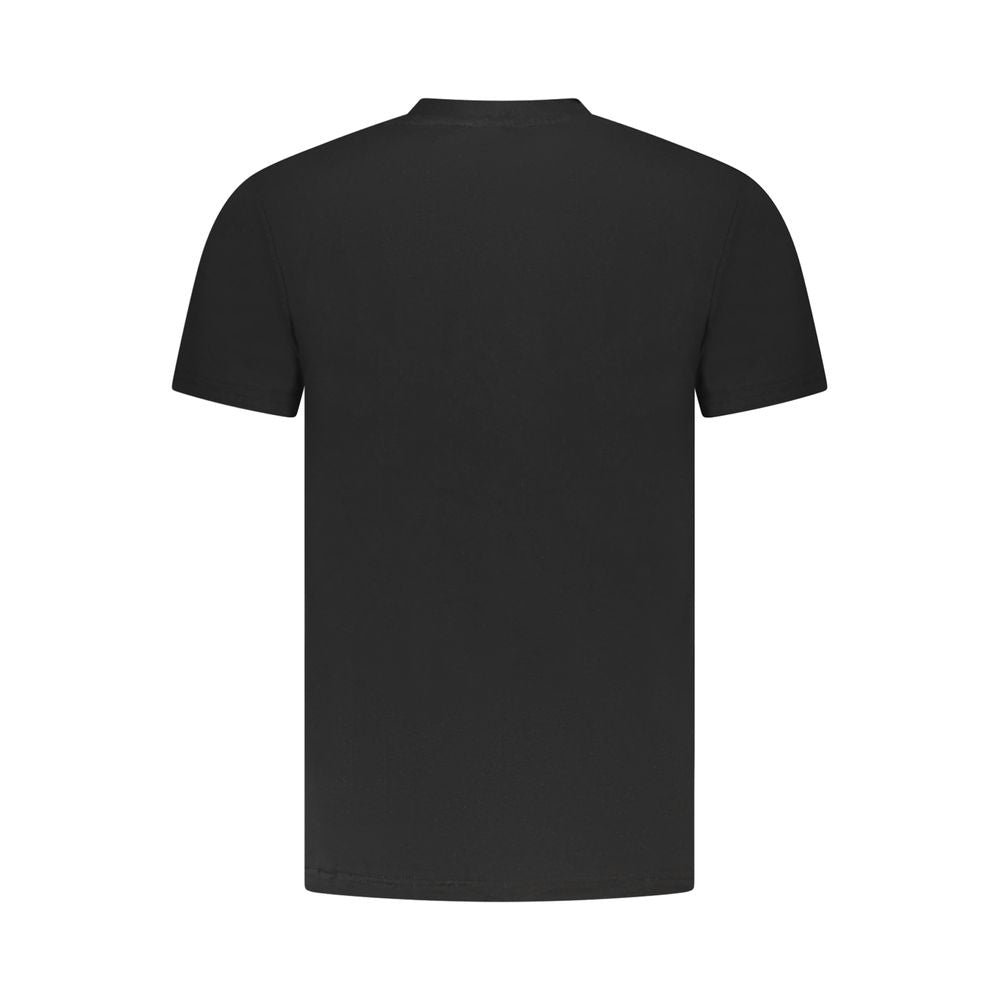 Black Cotton Men T-Shirt Cavalli Class