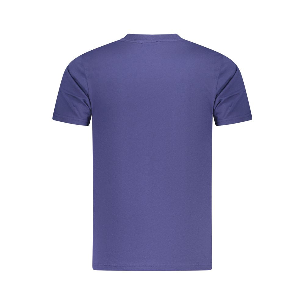 Blue Cotton Men T-Shirt Cavalli Class
