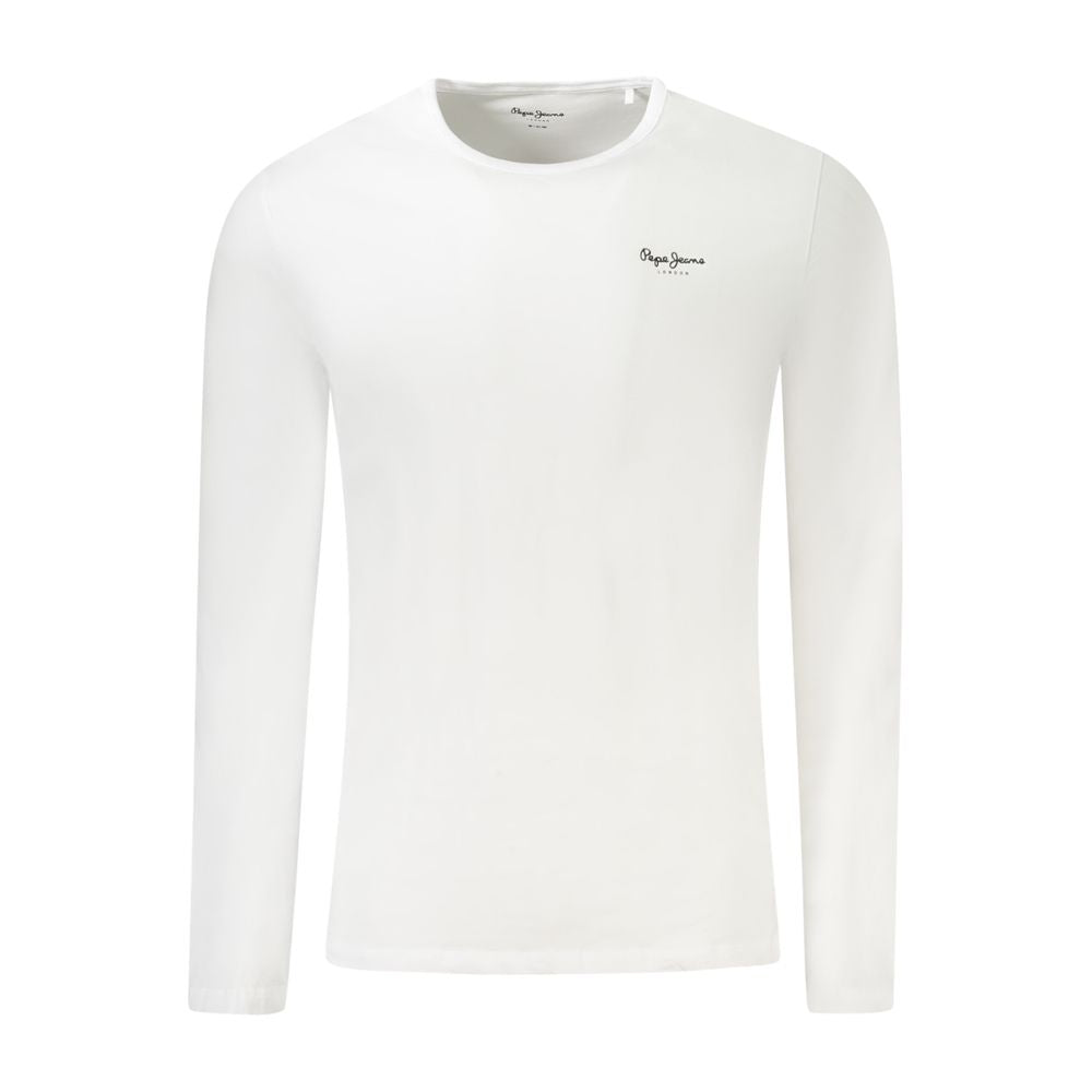 White Cotton Men T-Shirt Pepe Jeans
