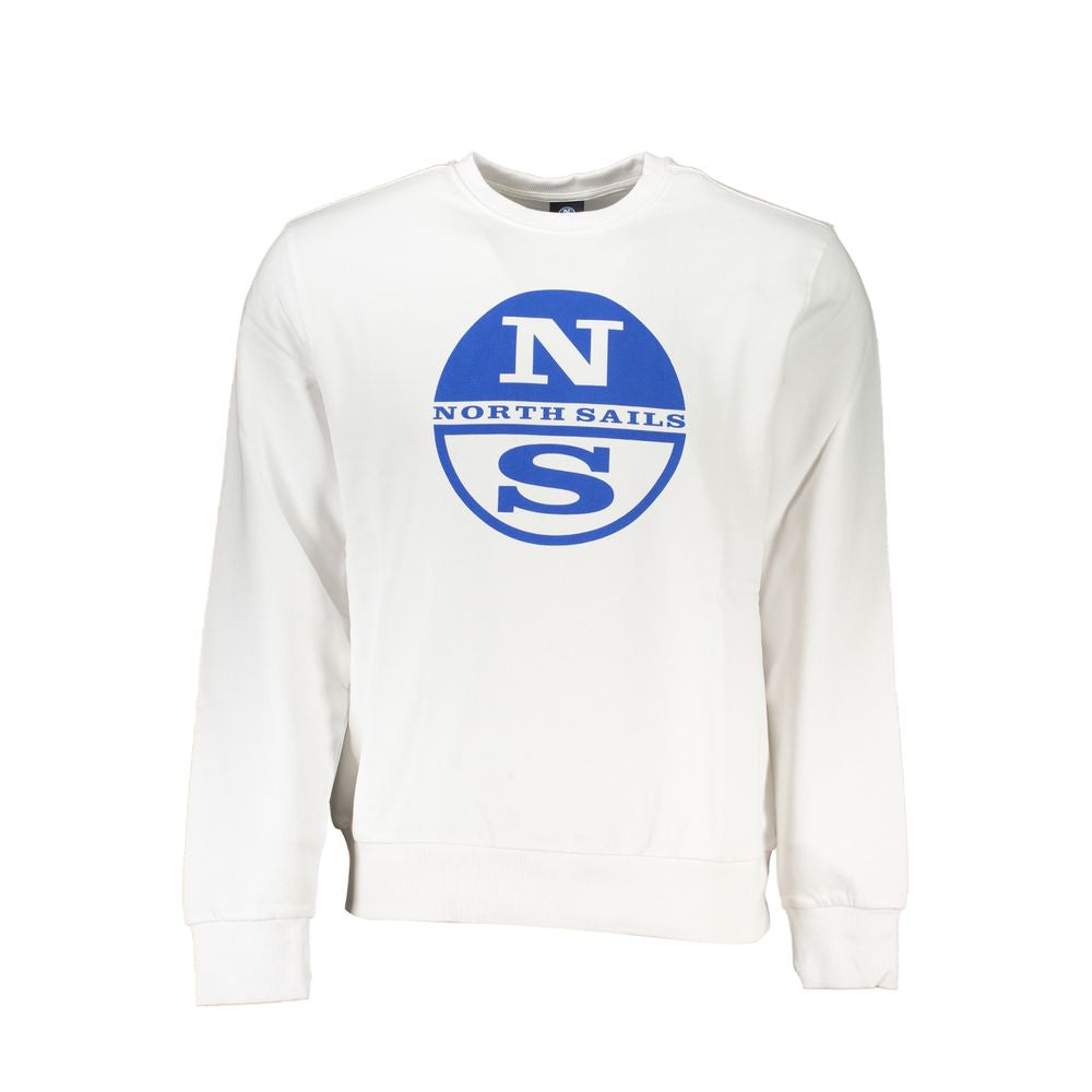 White Cotton Men Sweater North Sails