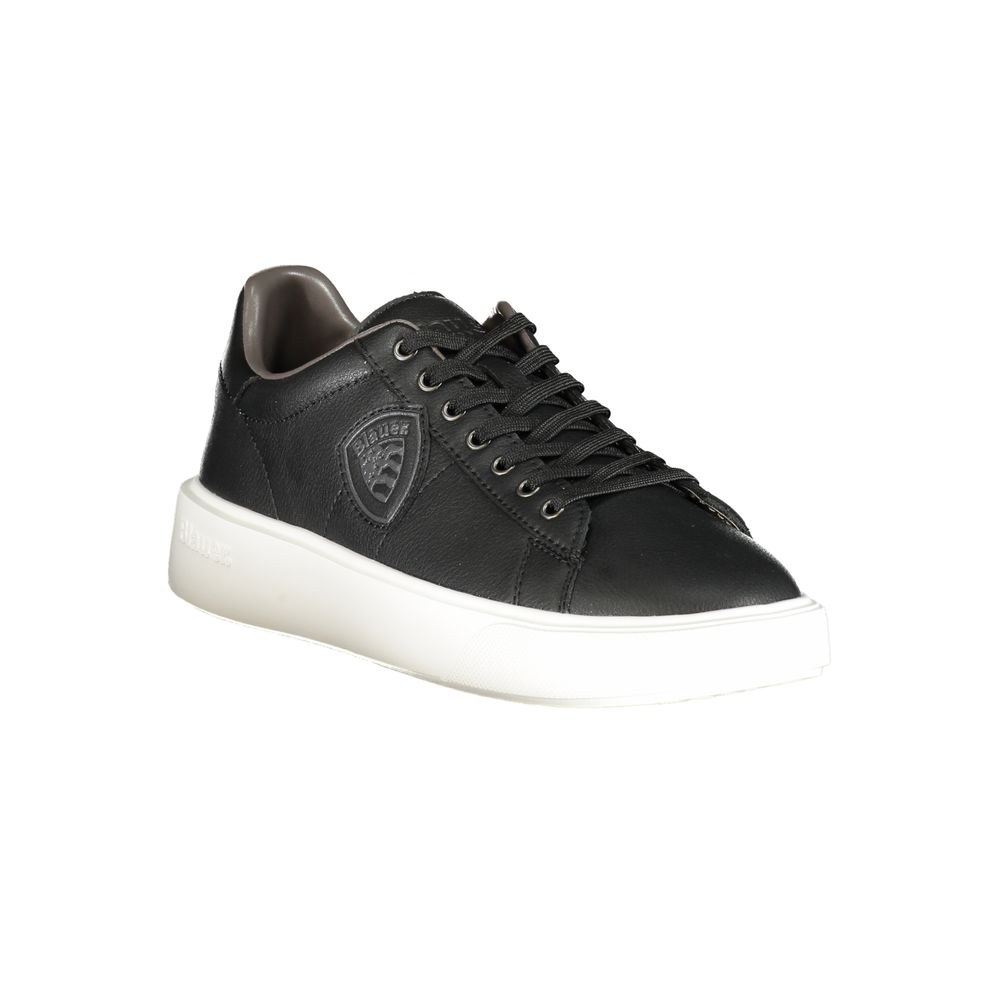 Black Leather Men Sneaker Blauer