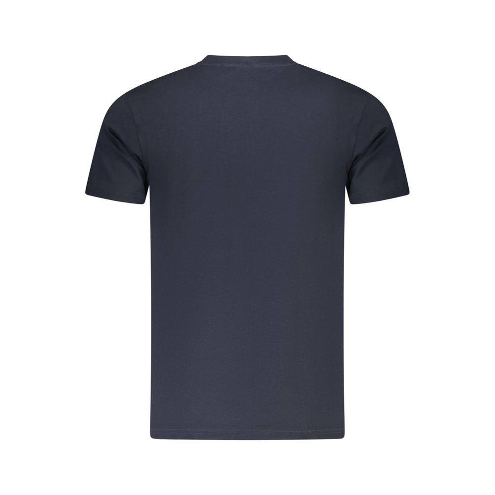 Blue Cotton Men T-Shirt Cavalli Class