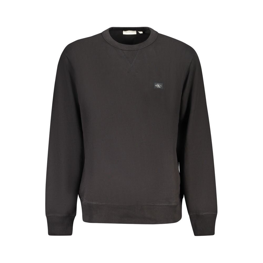 Black Cotton Men Sweater Calvin Klein