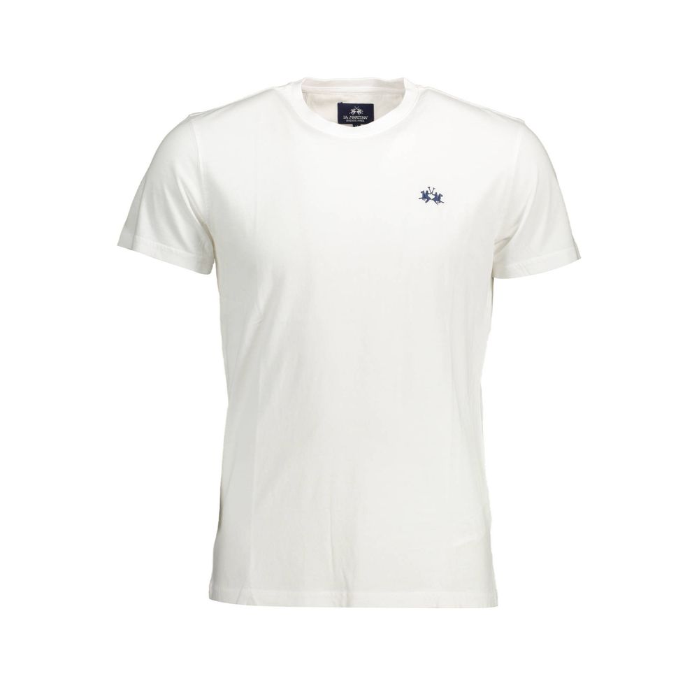 Chic Crew Neck Embroidered Tee La Martina
