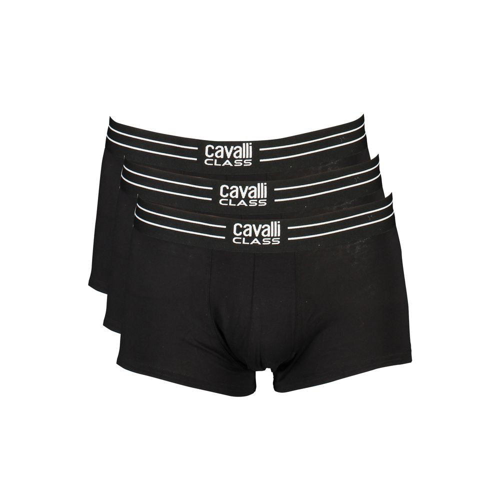 Black Cotton Underwear Cavalli Class
