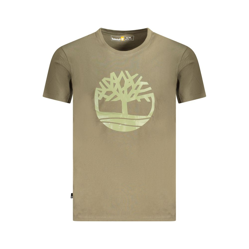 Green Cotton T-Shirt Timberland