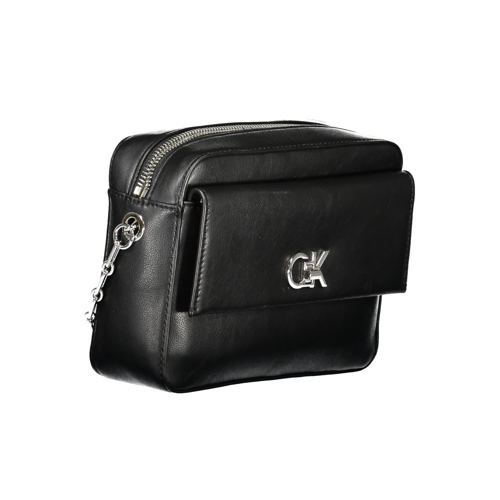 Black Polyester Women Handbag Calvin Klein