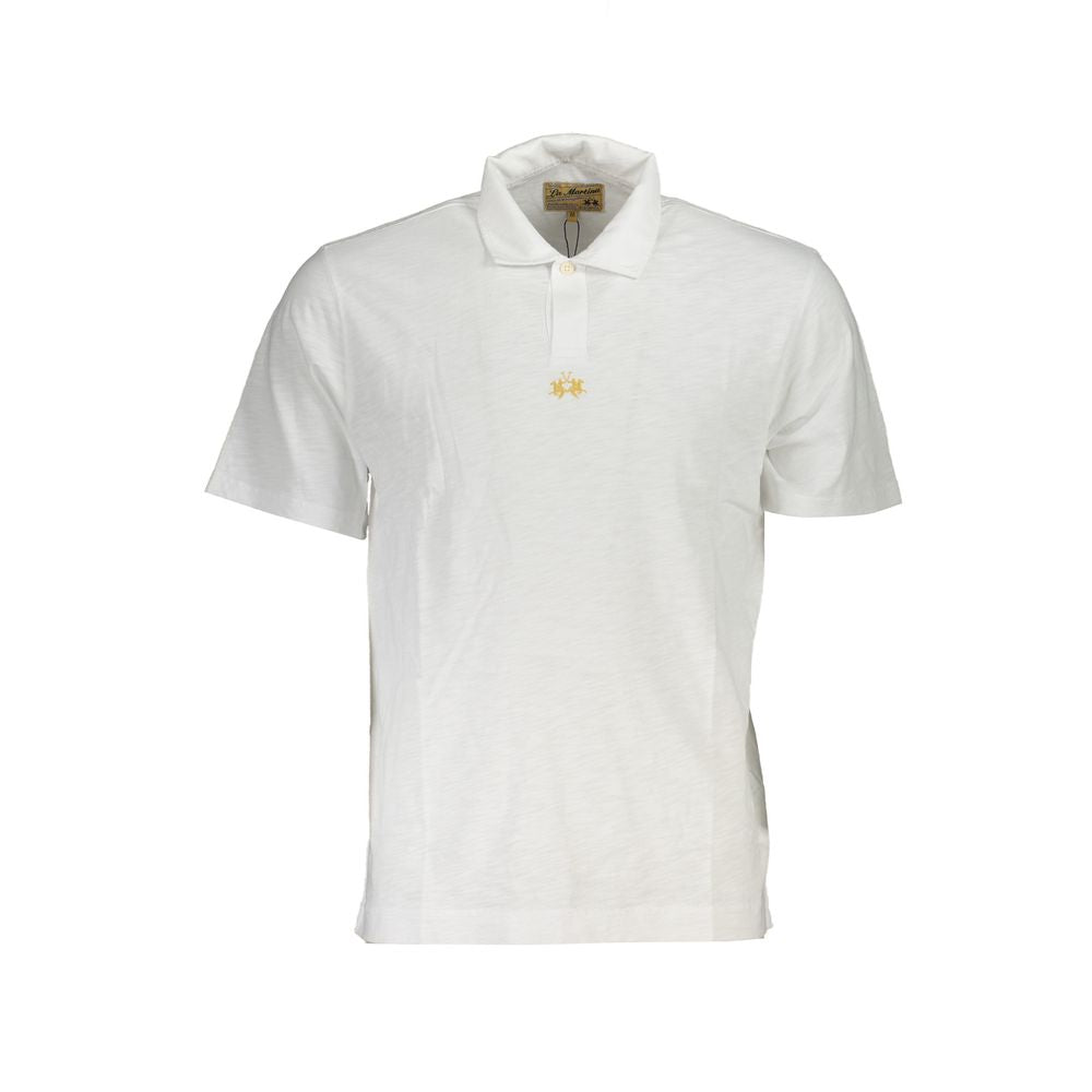 Pristine Cotton Polo with Chic Embroidery La Martina