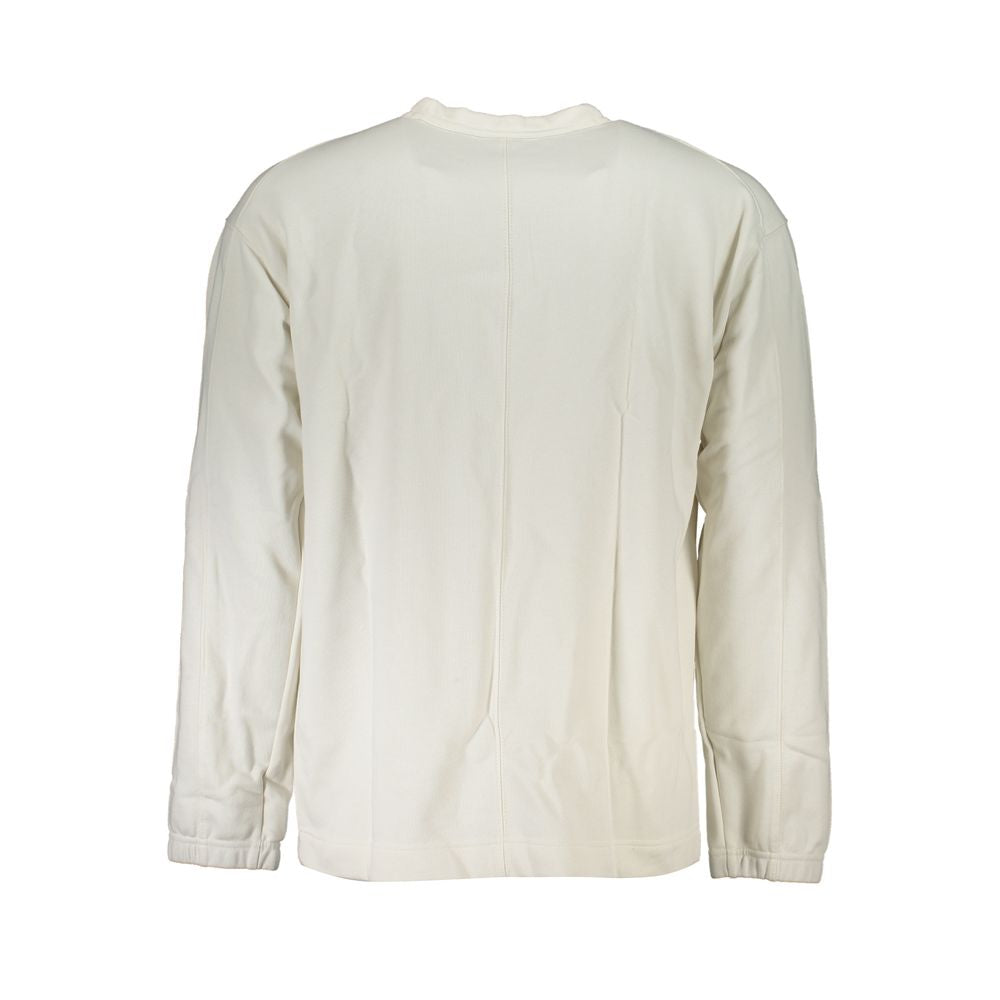 White Cotton Men Sweater Calvin Klein