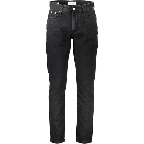 Black Cotton Men Jeans Calvin Klein