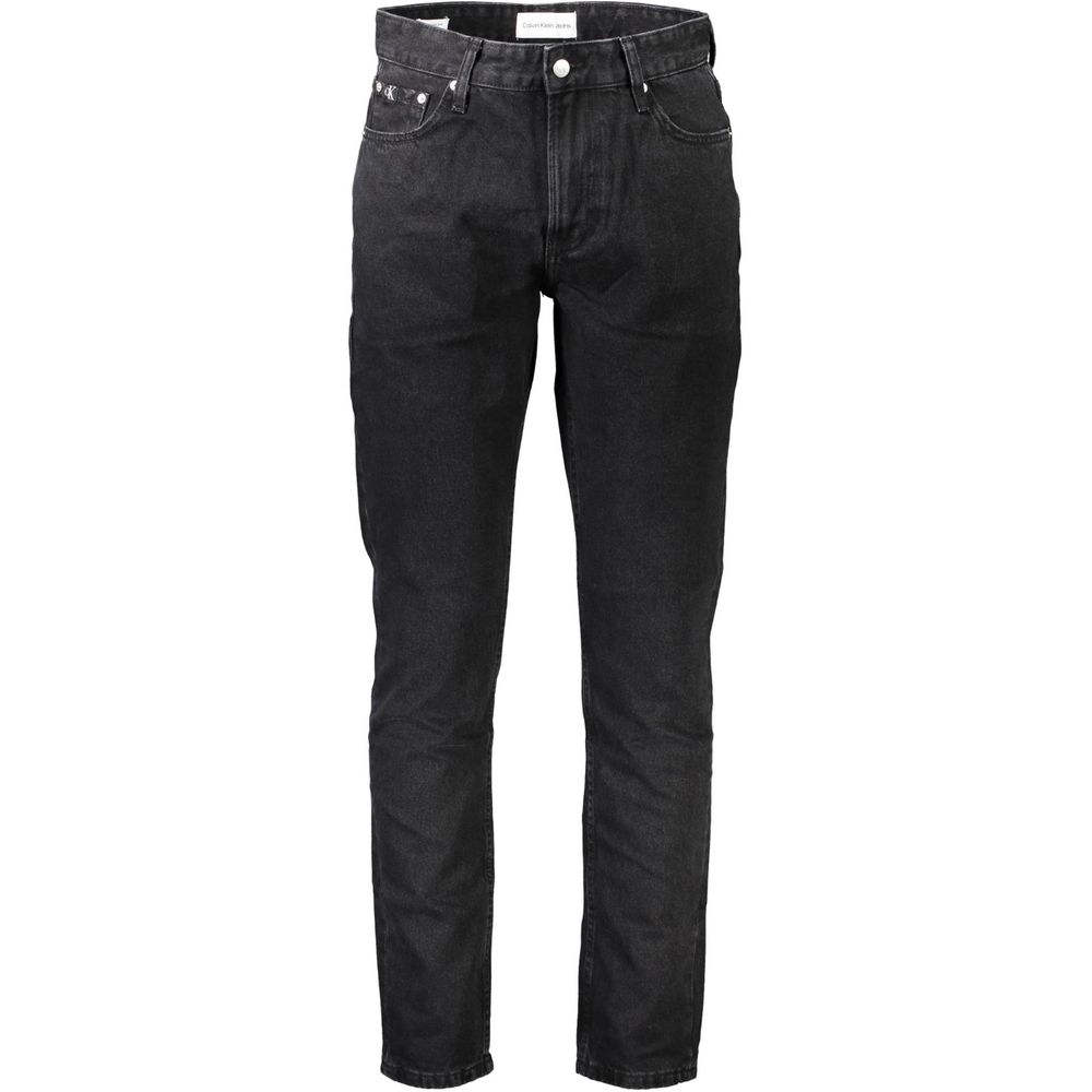Black Cotton Men Jeans Calvin Klein