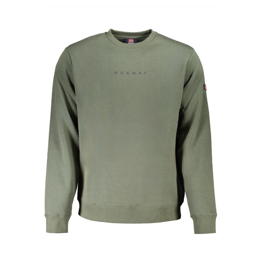Green Cotton Men Sweater Norway 1963