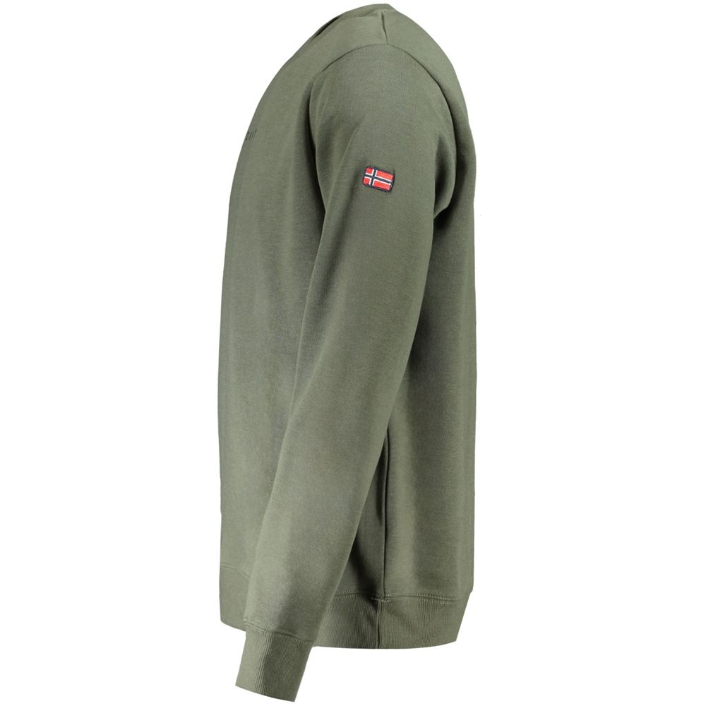 Green Cotton Men Sweater Norway 1963