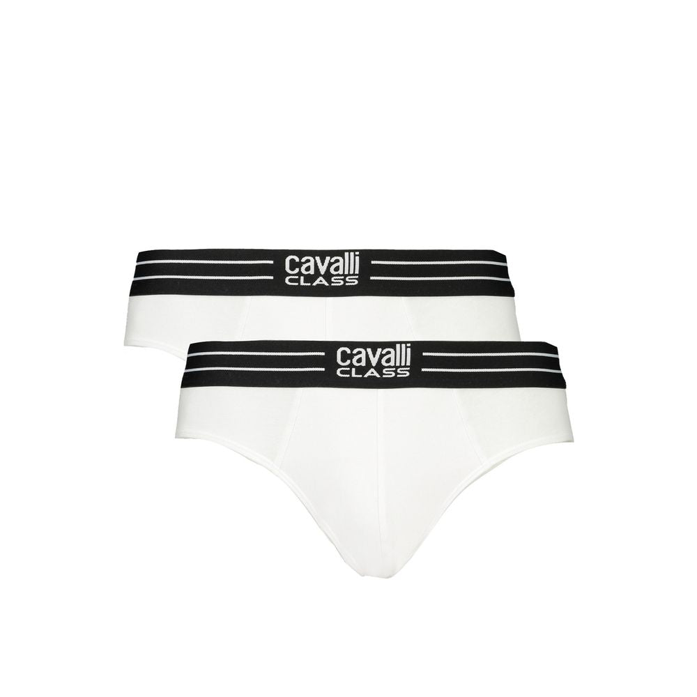 White Cotton Mens Underwear Cavalli Class