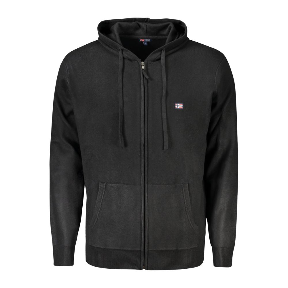 Black Polyamide Men Cardigan Norway 1963