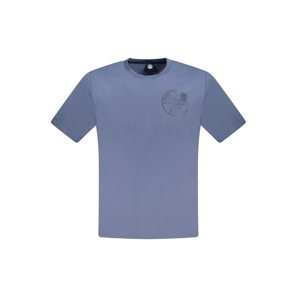 Blue Cotton Men T-Shirt North Sails