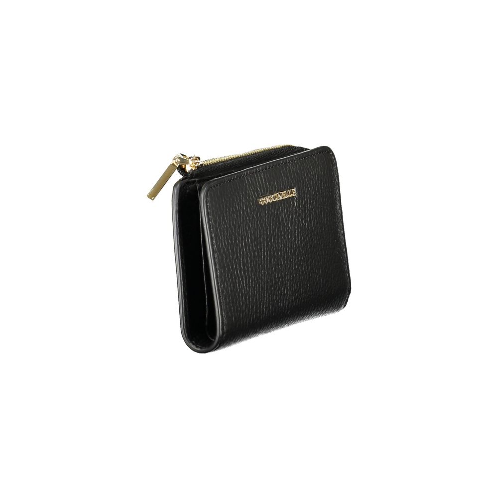 Black Leather Women Wallet Coccinelle