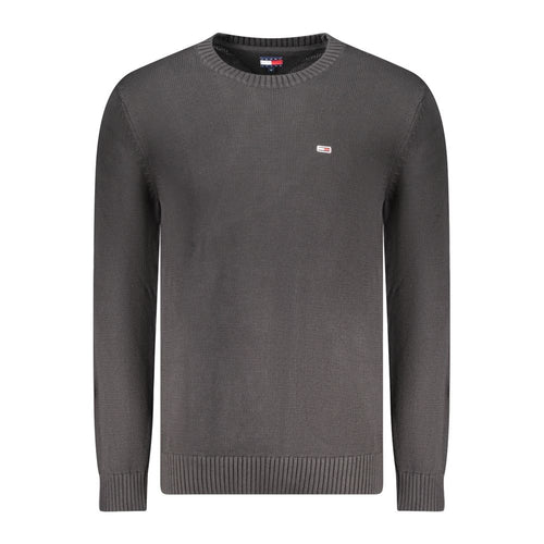 Black Cotton Men Sweater Tommy Hilfiger