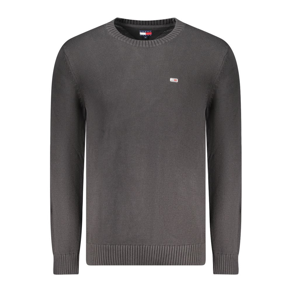 Black Cotton Men Sweater Tommy Hilfiger