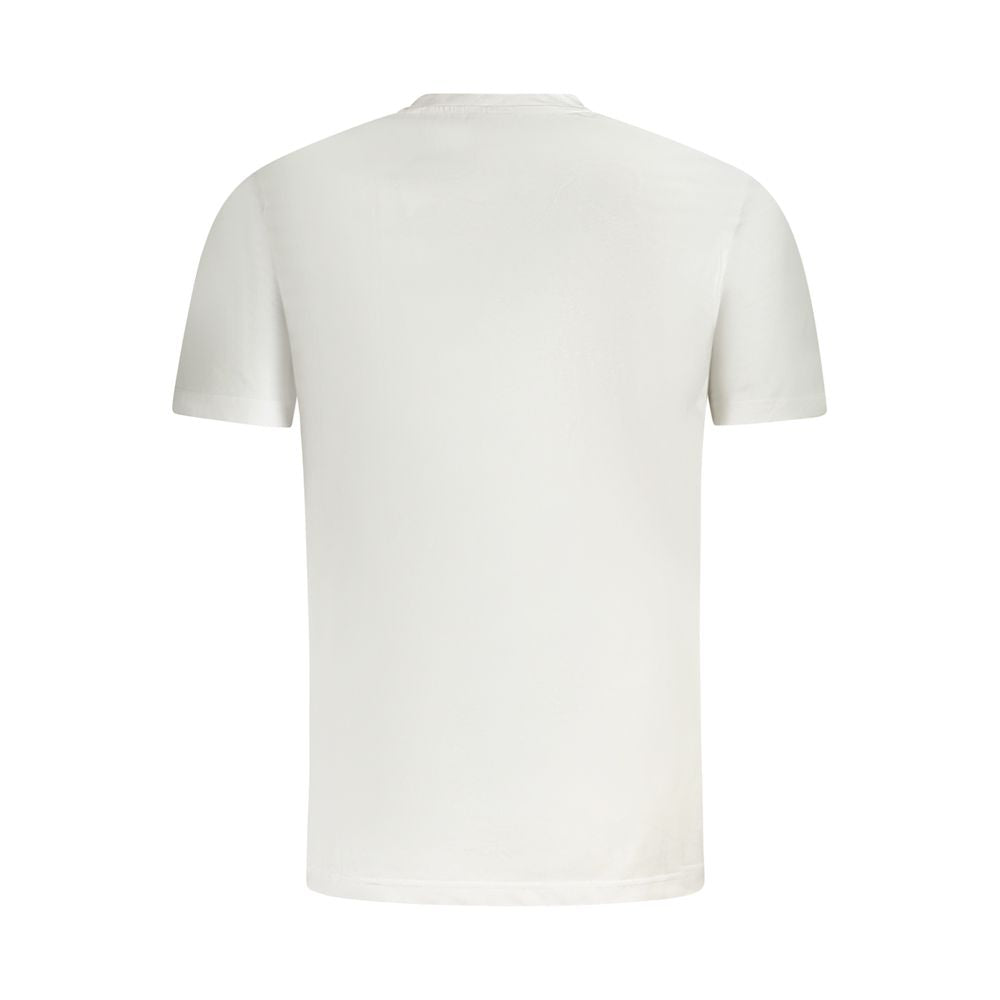 White Cotton Men T-Shirt Fila