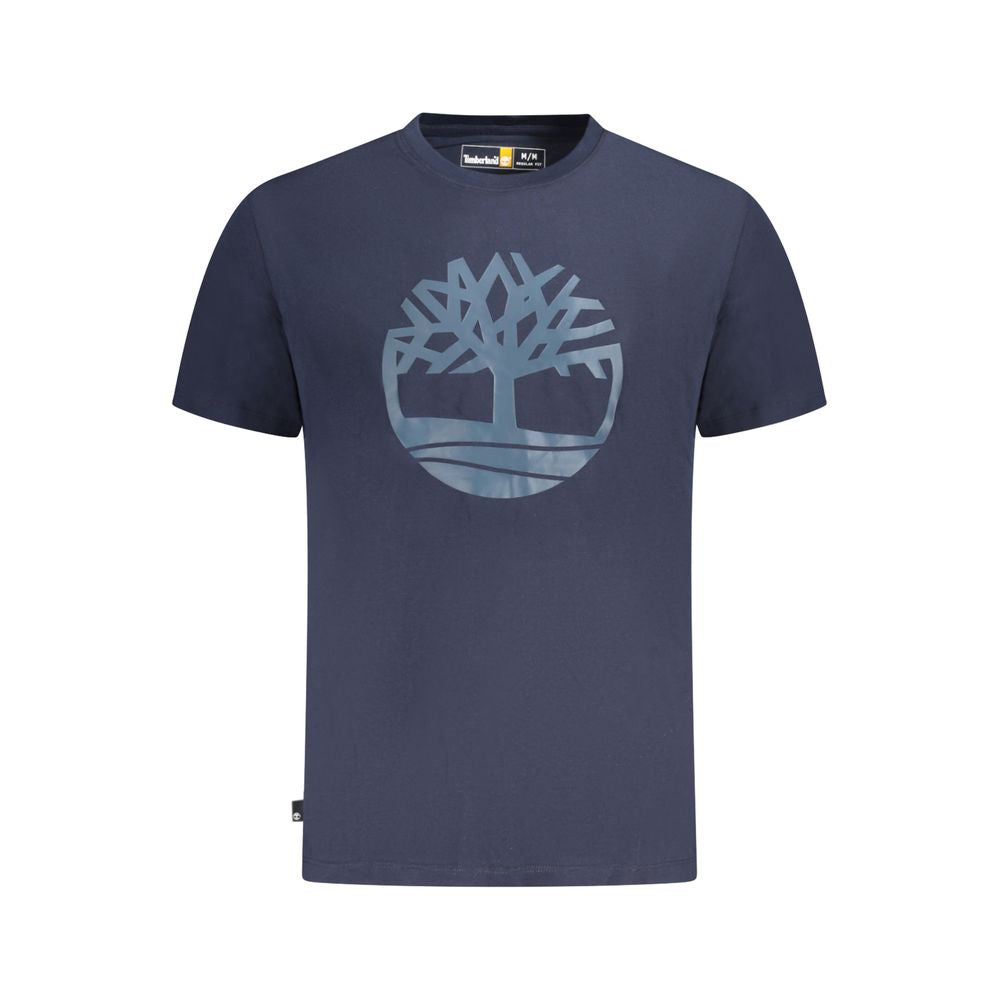 Blue Cotton T-Shirt Timberland