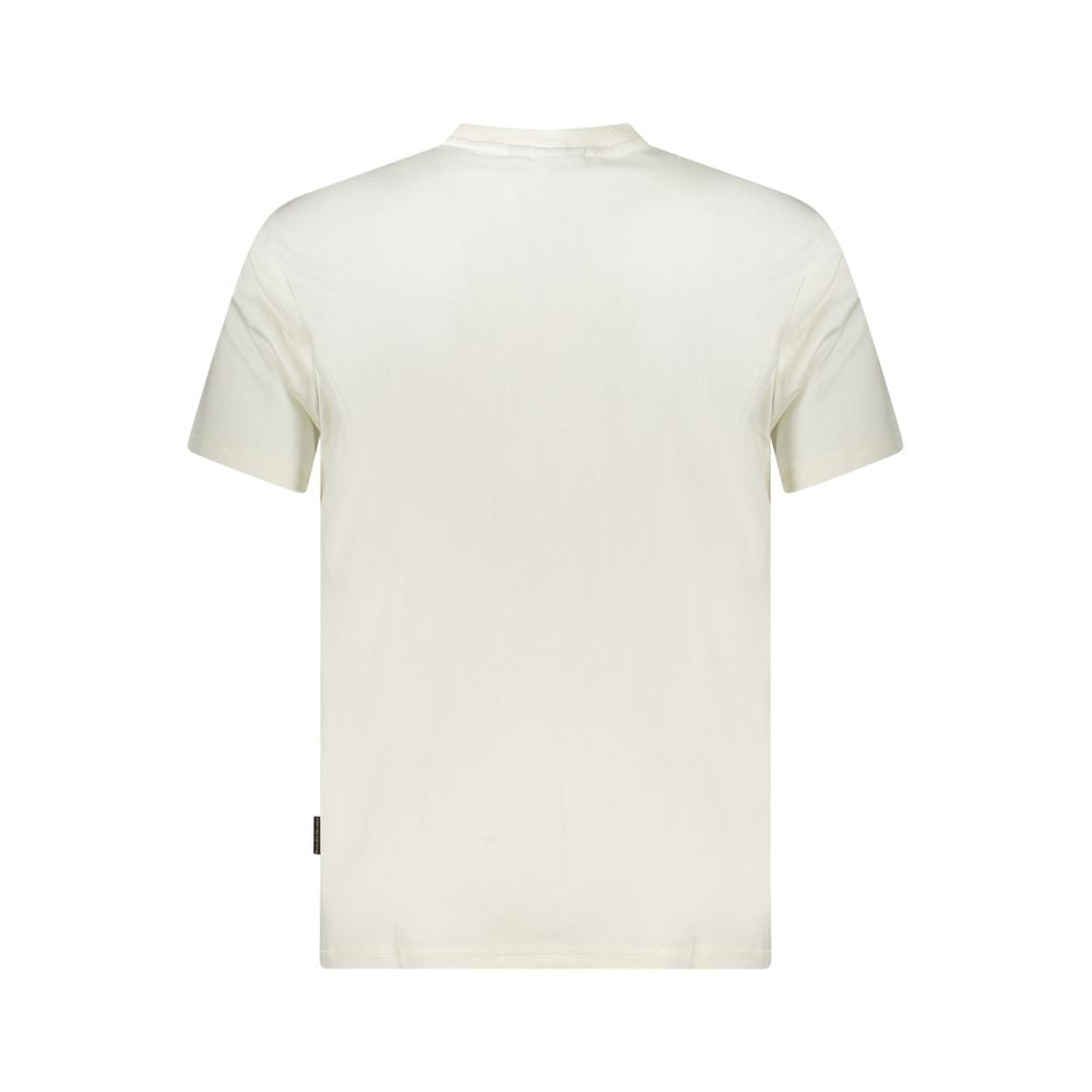 White Cotton Men T-Shirt Napapijri