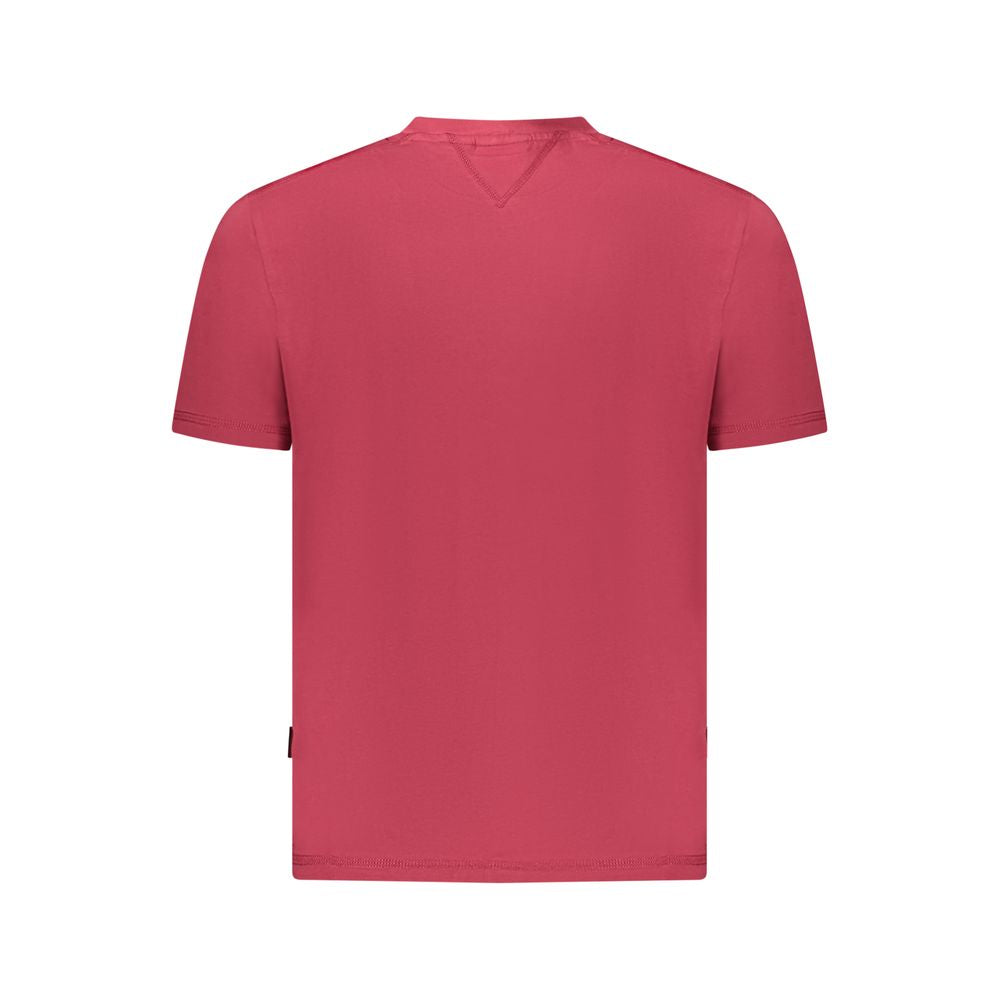 Red Cotton Men T-Shirt Napapijri