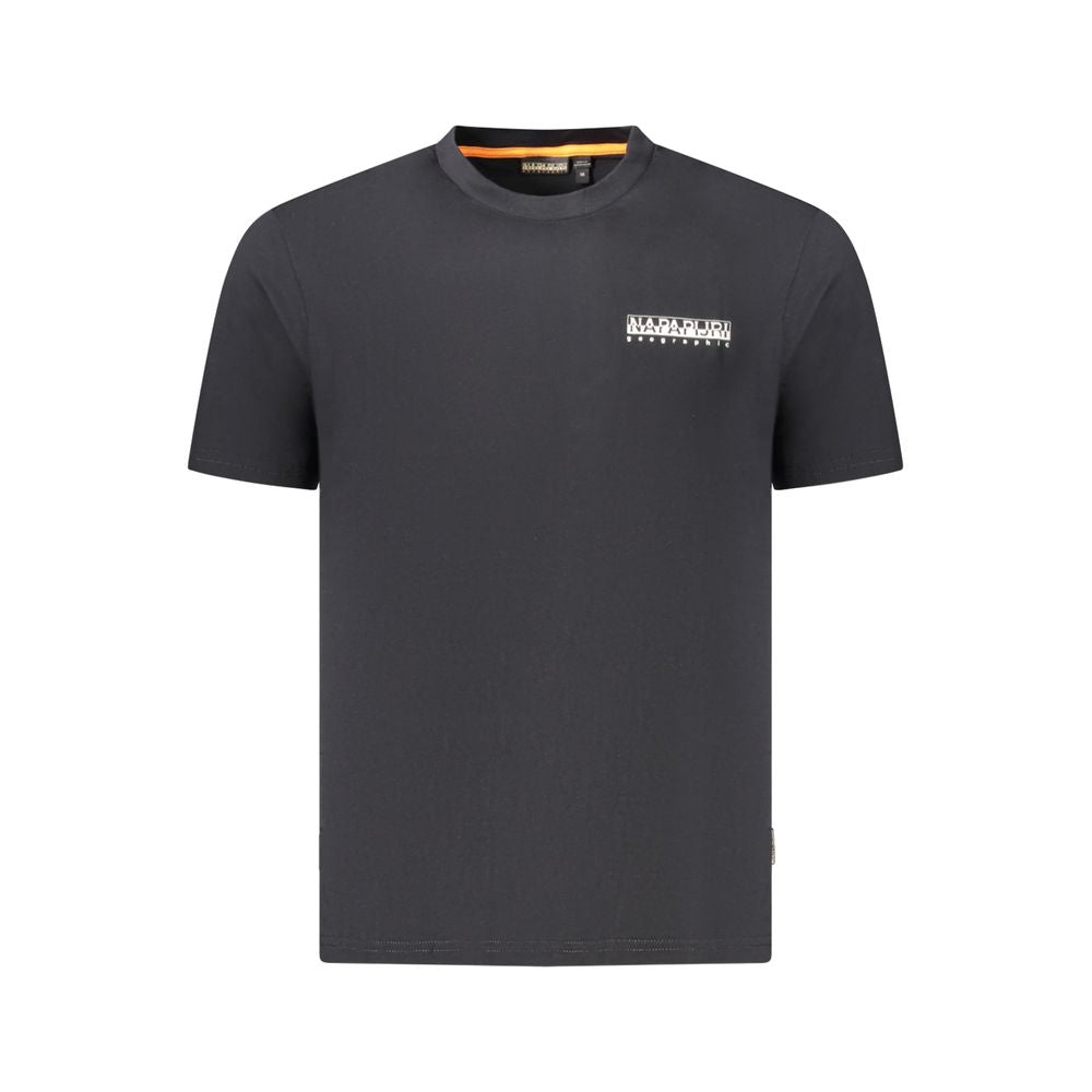 Black Cotton Men T-Shirt Napapijri