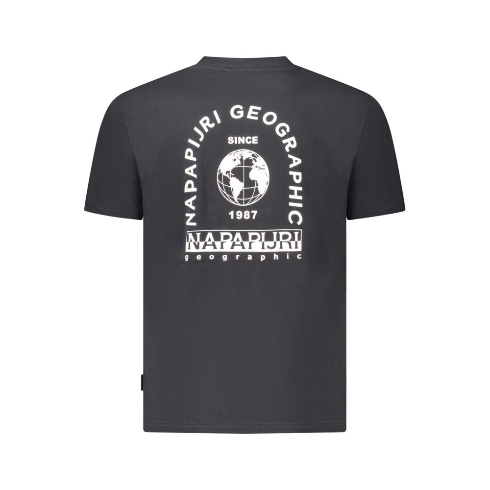 Black Cotton Men T-Shirt Napapijri