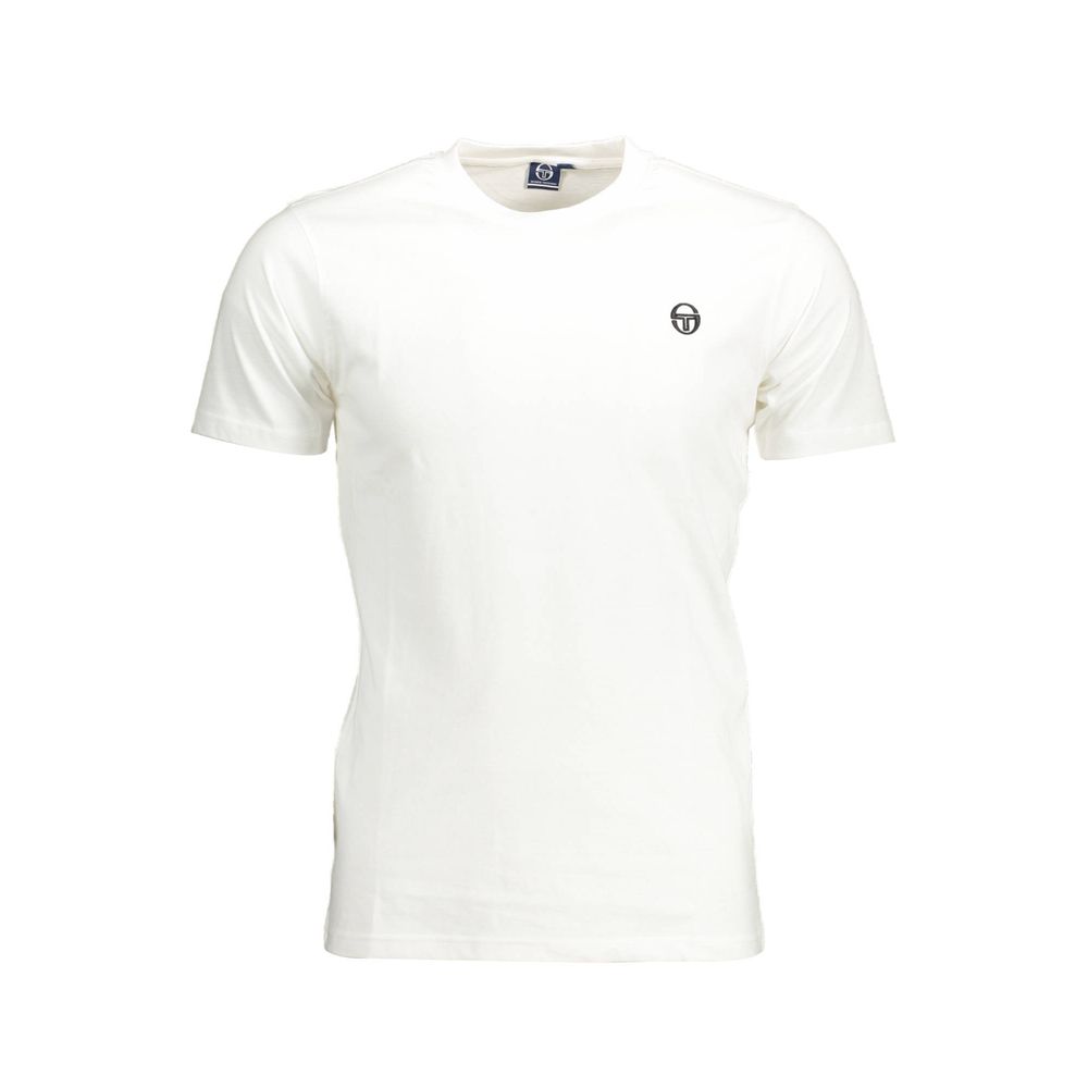 White Cotton Men T-Shirt Sergio Tacchini