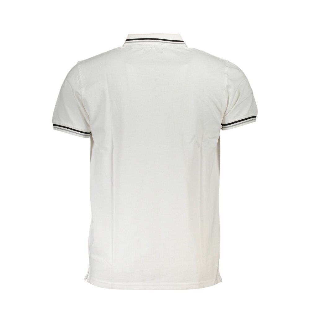 White Cotton Men Polo Shirt Cavalli Class