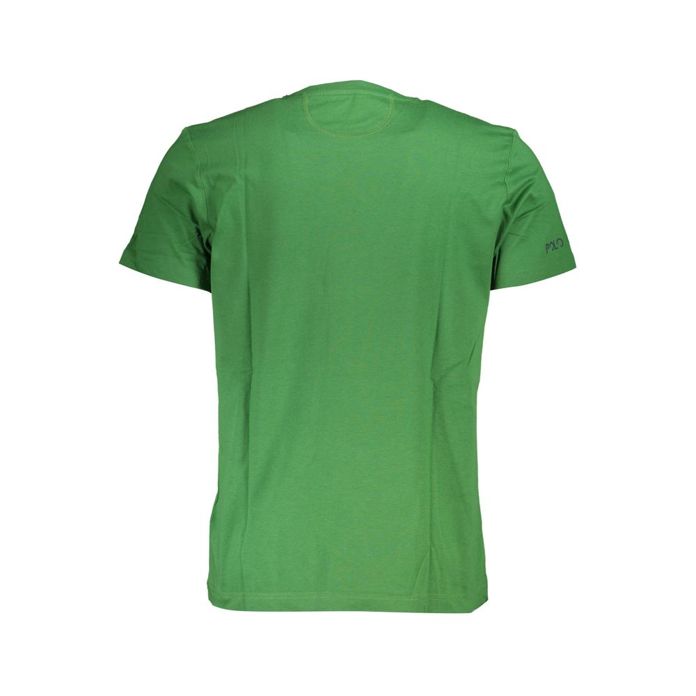Green Cotton Men T-Shirt La Martina