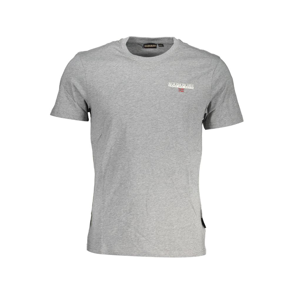 Brown Cotton Men T-Shirt Napapijri