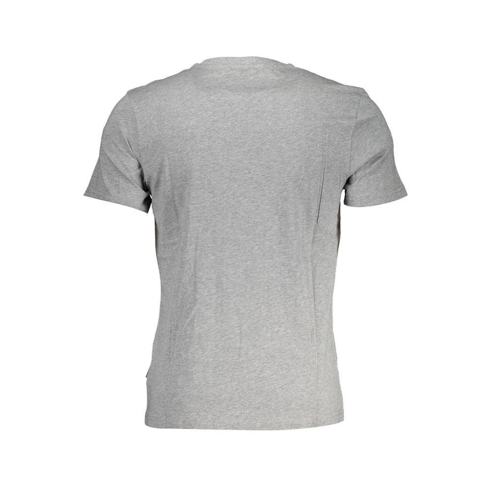 Brown Cotton Men T-Shirt Napapijri