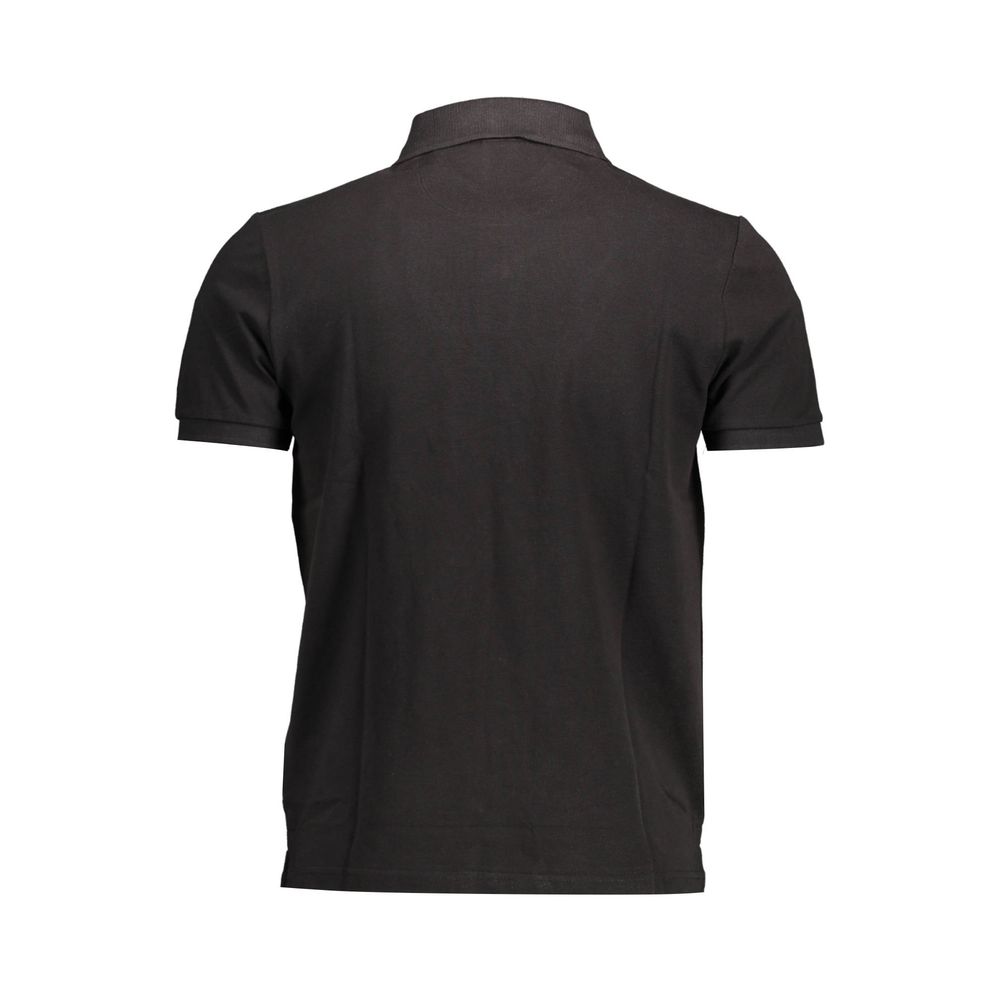 Black Cotton Men Polo Shirt North Sails