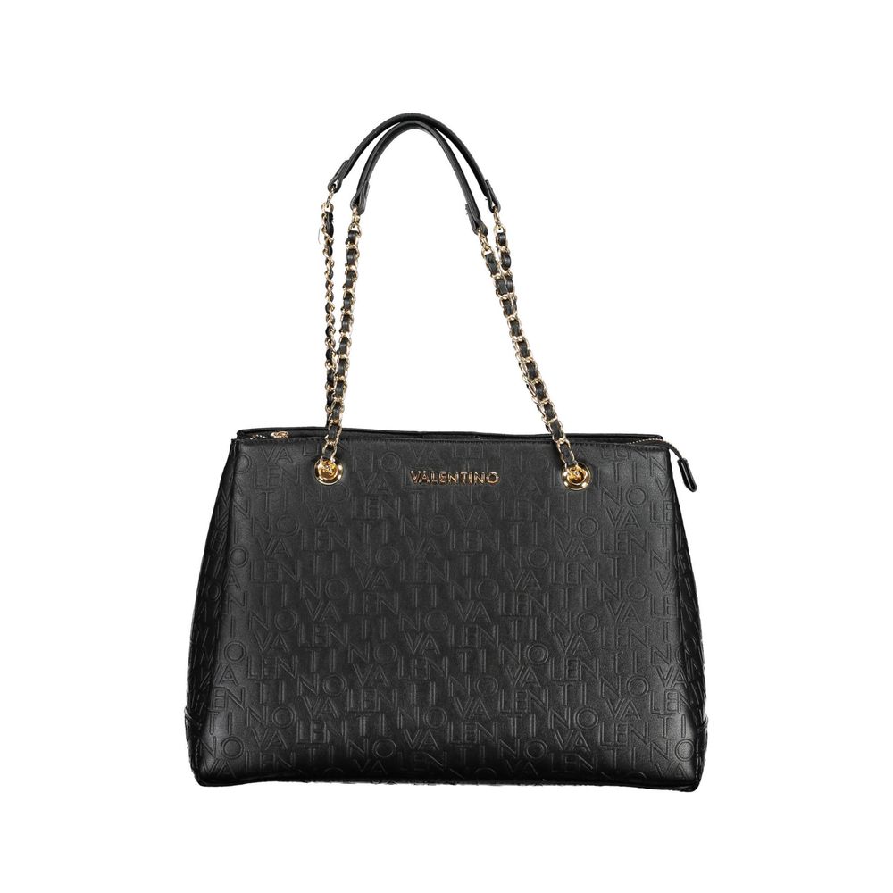Black Polyethylene Women Handbag Mario Valentino