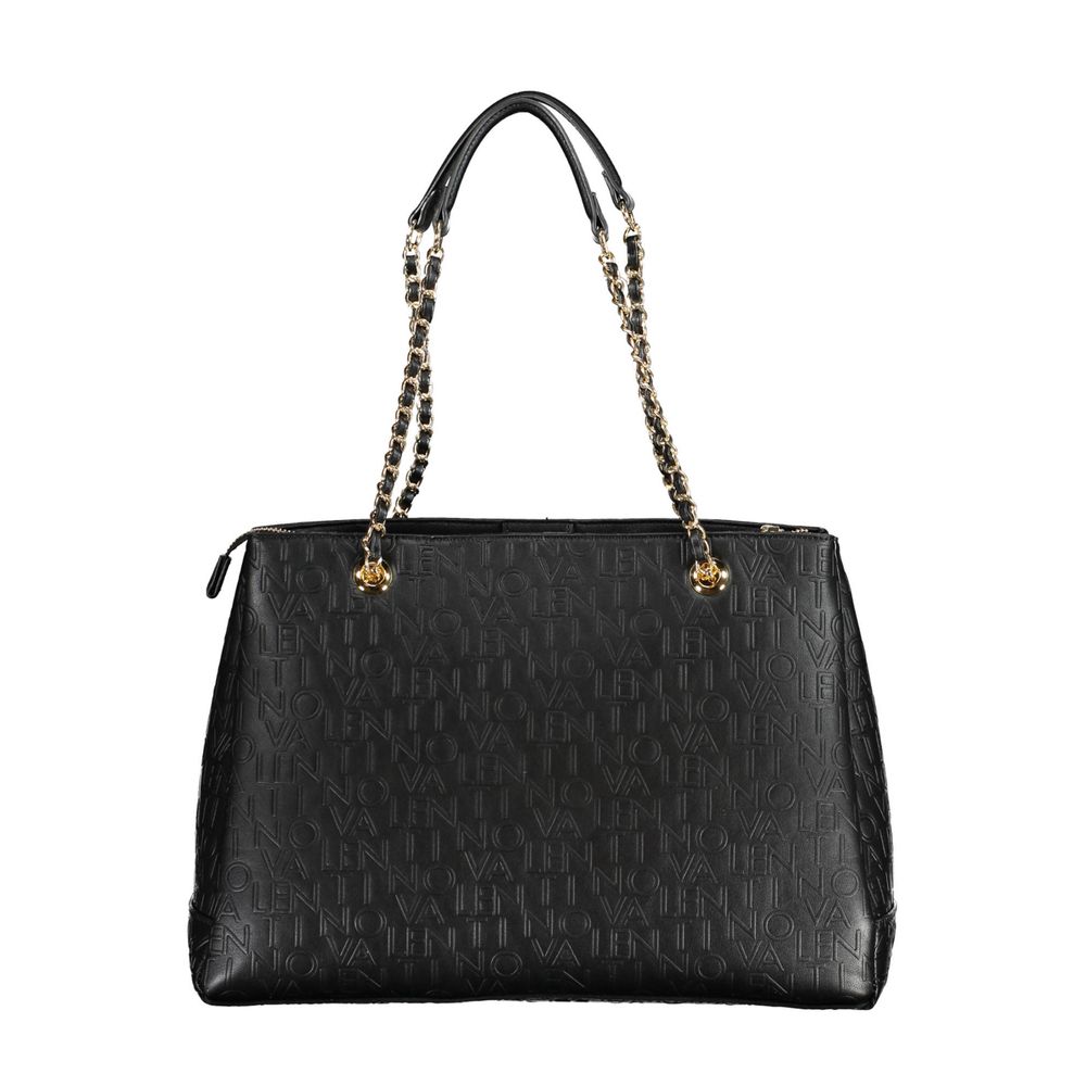 Black Polyethylene Women Handbag Mario Valentino