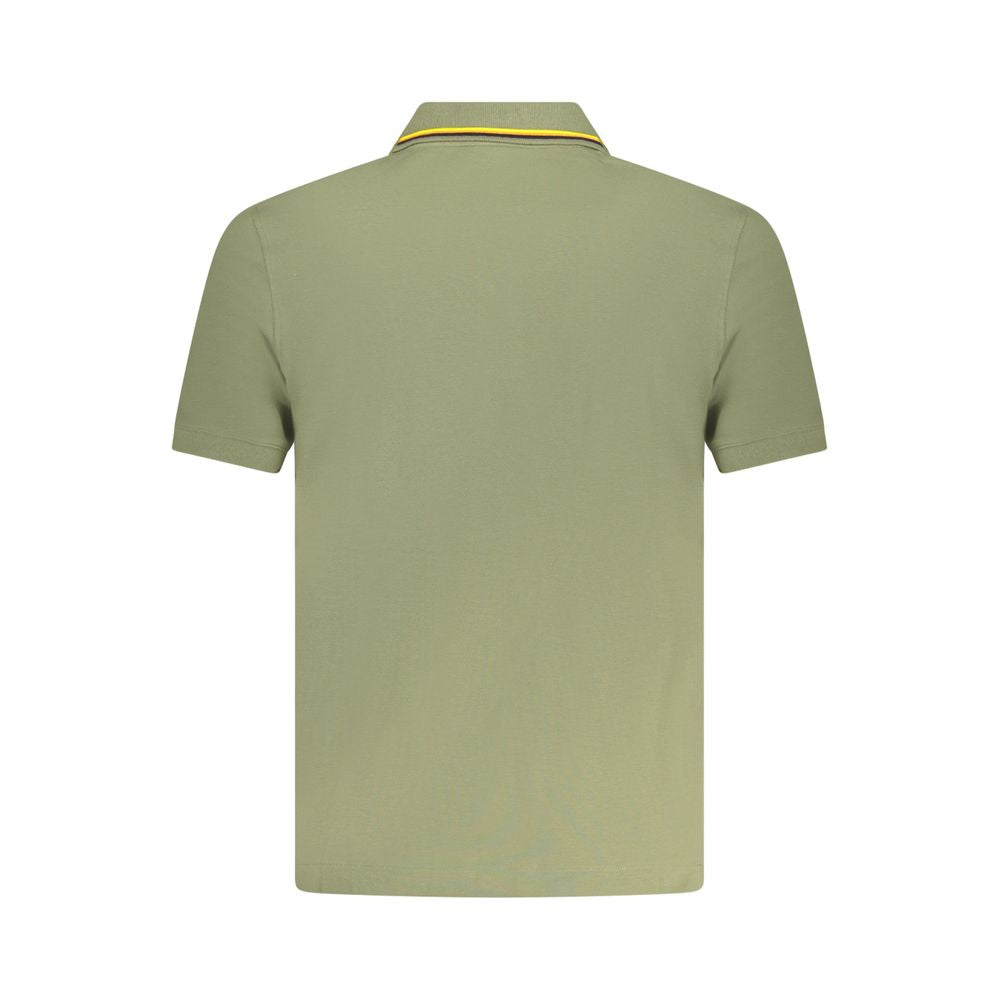 Green Cotton Polo Shirt K-WAY